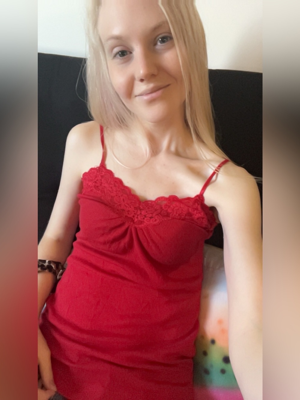 Red Lace Tank Top